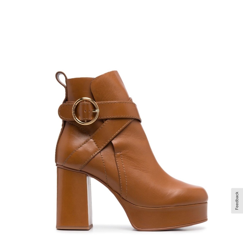See By Chloe Lyna Boot Tan Size US 5 EU 35